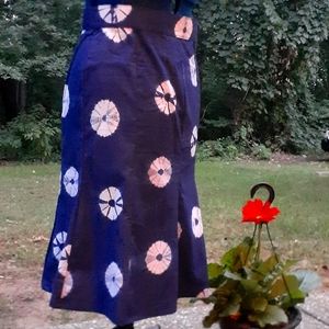 Shibori Trumpet Skirt